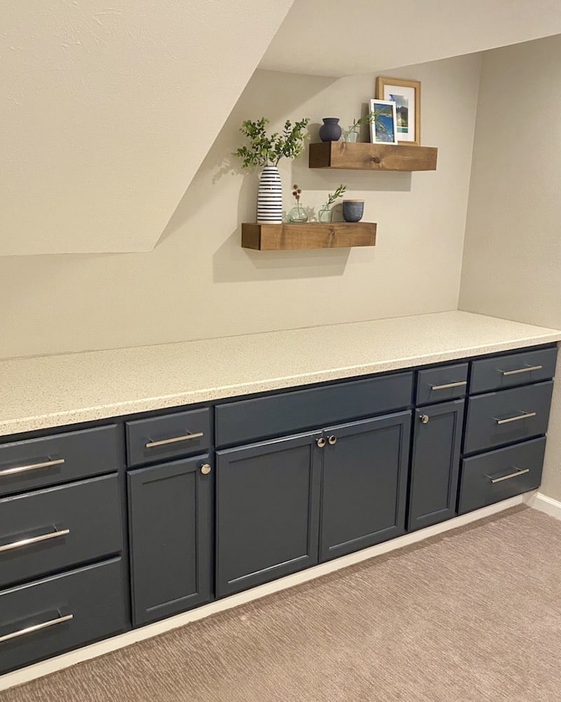 Irresistible Navy Blue Cabinet Makeover You'll Love: Hale Navy Cabinets ...