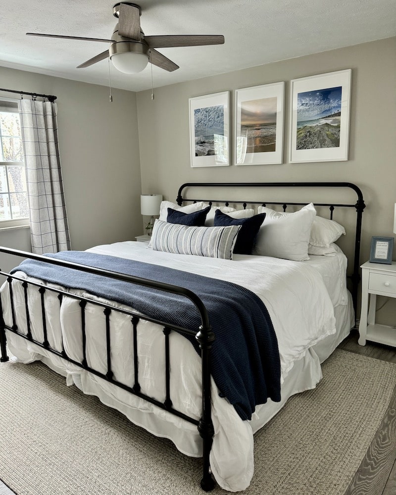 How to Create the Perfect Preppy Coastal Guest Bedroom - All in Stripes